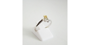 Ring Weißgold Brillant Diamant Solitär 585er / 14 kt. Bild 3