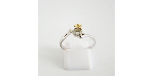 Ring Weißgold Brillant Diamant Solitär 585er / 14 kt. Bild 5