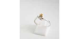 Ring Weißgold Brillant Diamant Solitär 585er / 14 kt. Bild 9