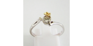 Ring Weißgold Brillant Diamant Solitär 585er / 14 kt. Bild 1