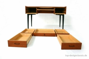 wie neu! WK Möbel G. Satink Vintage Teak Schreibtisch Mid Century Bild 6