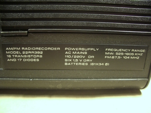 Philips RR40 Radiorecorder vintage aus den 70ern für Bastler Modell 22RR392/19R. Bild 2
