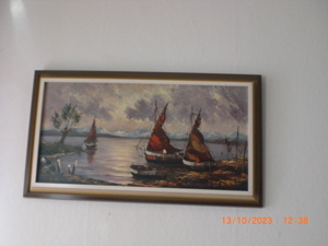 Kunst - Öl-Bild Segelboote - exklusiv, gerahmt Bild 5