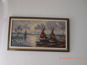Kunst - Öl-Bild Segelboote - exklusiv, gerahmt Bild 6