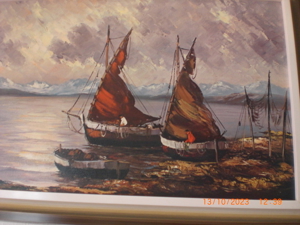 Kunst - Öl-Bild Segelboote - exklusiv, gerahmt Bild 3