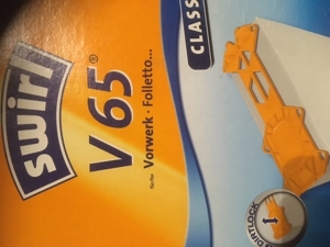 VORWERK STAUBSAUGERBEUTEL V65 *NEU* & 1 GRATIS BEUTEL Bild 4