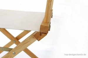 wie neu! klassischer Vintage Regiestuhl Klappstuhl in Leinen 70er Bild 6