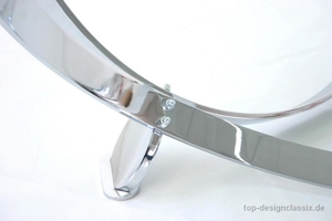 fast neu! Knut Hesterberg Space-Age Chrom Couchtisch Glastisch Bild 5