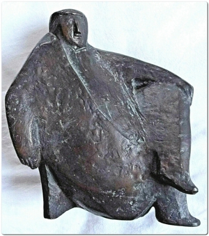 Bronzeskulptur Bronzeplastik der Bildhauerin Marianne Lüdicke monogrammiert Bild 3