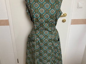 Vintage Kleid Rückenschlusskittel mit Bindeband Bild 2