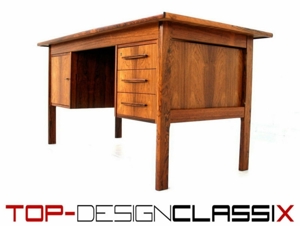wie neu! Vintage Palisander Schreibtisch Mid Century 1960