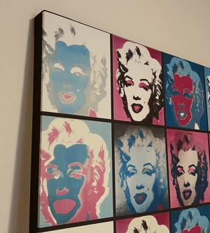 XXL Pop Art Leinwandbild Marilyn Monroe ANDY WARHOL 99x99x6cm Bild 4