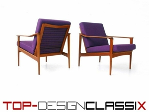 wie neu! Ib Kofod Larsen Selig Mid Century Teak Sessel Vintage