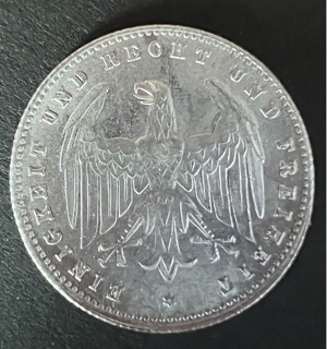 200 Mark Münze von 1923 Weimarer Republik Bild 2