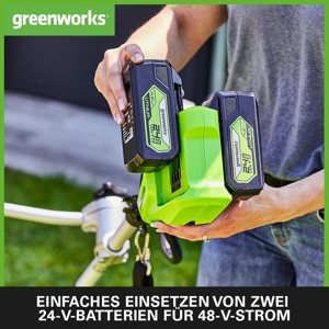 Greenworks GD24X2BCBK4x Akku Freischneider mit bürstenlosem Motor Bild 5