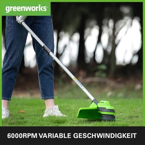 Greenworks GD24X2BCBK4x Akku Freischneider mit bürstenlosem Motor Bild 3