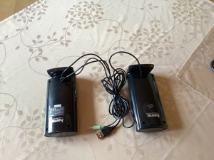 Hama lautsprecher 2 stück schwarz stereo speaker e 80 Bild 3