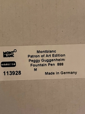 Montblanc Patron of Art Limited Edition 888 - Peggy Guggenheim NeuOVP, 113928 Bild 7