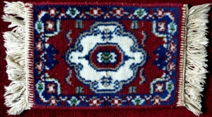 dekorativer kleiner Teppich, mit zeitlosem Muster