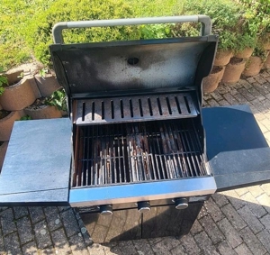 Komfort Gas-Grillküche, 3 flammig auf rollbarem Unterschrank