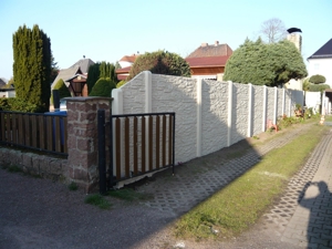 Moderner Betonzaune Sichtschutz Zaun Doppelstabmattern Zaunbau Bild 14