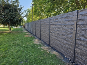 Moderner Betonzaune Sichtschutz Zaun Doppelstabmattern Zaunbau Bild 19