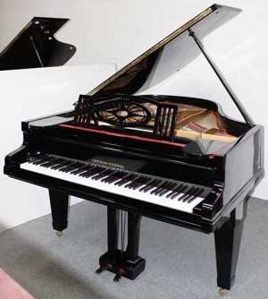 Flügel Klavier Grotrian-Steinweg 190, schwarz poliert, Nr. 33044, 5 Jahre Garantie