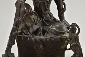 Asiatika Bronze Figur Buddha signiert Bild 9