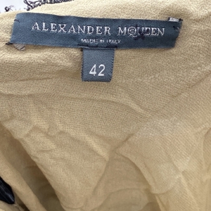 Alexander McQueen Kleid Damen schwarz Spitze Passform Bild 6