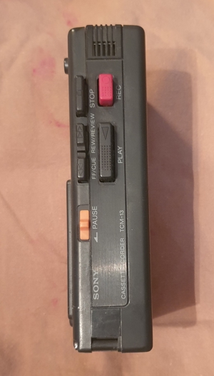 Sony Walkman TCM-13 aus den 80``er Jahren Rarität Vintage Diktiergerät Kassett Bild 2