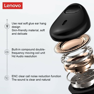 Original Lenovo TW16 Bluetooth 5.0 Business Headset Einzelner Ohrhaken Kopfhörer Bild 7