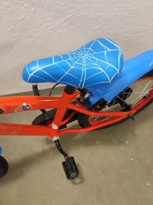 Kinderfahrrad 16 Zoll Spiderman Fahrrad mit Stützräder Bild 2