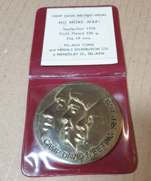 Medaille: Camp David Meeting Medal No more war!
