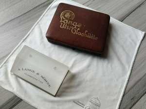 A. Lange & Söhne, Kaliber 75, mit Originalbox, Zertifikat, 585 er Gelbgoldgehäus Bild 12