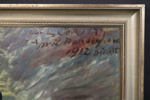 Impressionismus Interieur Stillleben Ölgemälde unleserlich signiert 1912(BG1591) Bild 5