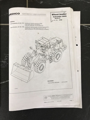 Wedico Radlader Caterpillar 966 G II mit Alu-Transportbox