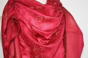 Louis Vuitton Tuch Monogram Shine Scarf Schal Rot Bild 9