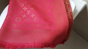 Louis Vuitton Tuch Monogram Shine Scarf Schal Rot Bild 14
