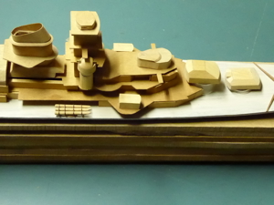 Modellschiff : Schwerer Kreuzer (Blücher) massiv Holz (# 80 Bild 8