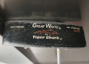 Golf Great White by Tiger Shark Pat Simmons 1500 rechtshändig Golfputter Bild 1