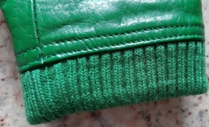 Damen-Lederjacke marke Gipsy, Größe S (36), grün Bild 3