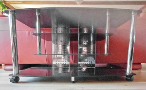TV-Glas Chrom-Tisch Bild 3