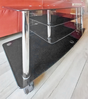 TV-Glas Chrom-Tisch Bild 5