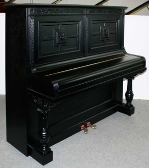 Klavier H. Kohl 145 schwarz satiniert, überholt, 5 Jahre Garantie Bild 2