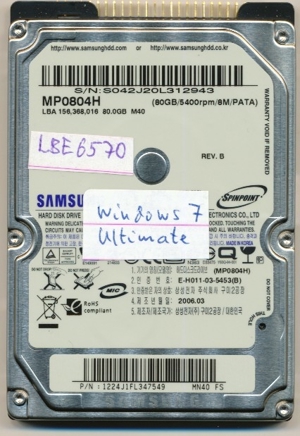 Notebook-HDD Samsung MP0804H 80GB Bild 2