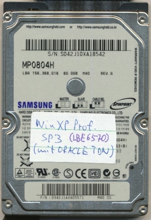 Notebook-HDD Samsung MP0804H 80GB