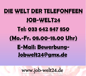 Heimarbeit Telefonistin Job Deutschlandweit Arbeit Stellenangebot Homeoffice Verd. bis 43,20 Eu