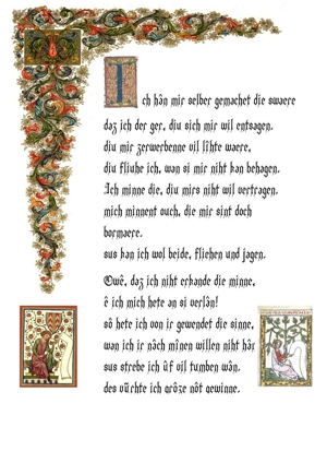 Lyrik mittelalterlicher Minnesang & Spruchdichtung Bild 12