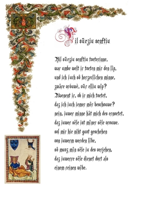 Lyrik mittelalterlicher Minnesang & Spruchdichtung Bild 2