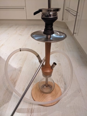 Shisha Komplettset Holz Edelstahl